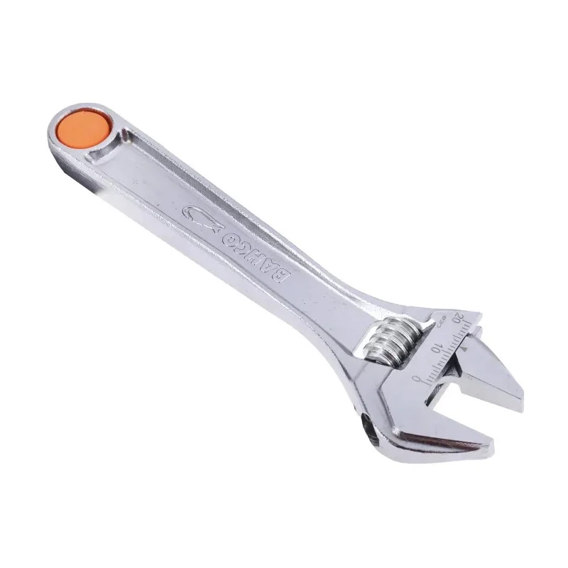 Bahco 20 mm Jaw Capacity Adjustable Spanner, 155mm Overall Length, Alloy Steel, Chrome Finish 8070 C