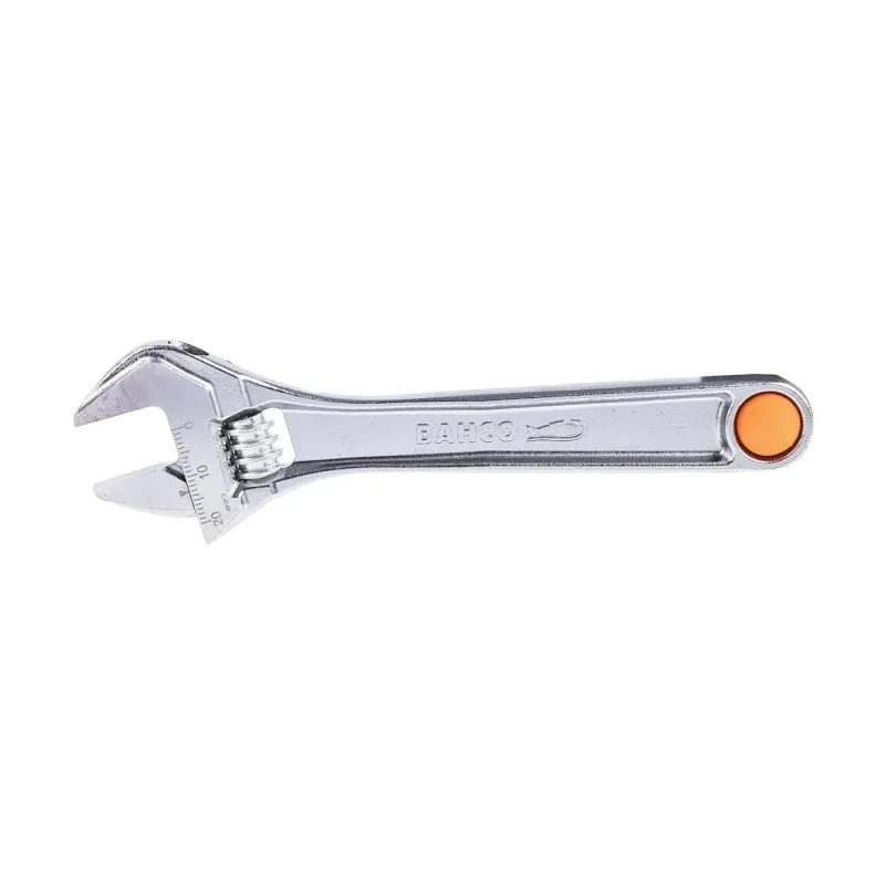 Bahco 20 mm Jaw Capacity Adjustable Spanner, 155mm Overall Length, Alloy Steel, Chrome Finish 8070 C