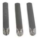 RS PRO Engraving Punch Set 6 mm Character Height, 9 Pieces, Punch Length 64 mm, Punch Width 8.8 mm, Model 251-788