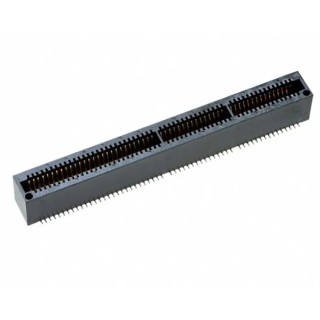 Samtec MEC1 Series Vertical Edge Connector Female, Surface Mount, 60 Contacts, 1 mm Pitch, 1 Row, Gold Plated MEC1