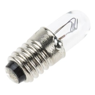 RS PRO Indicator Light Clear 12V 83mA 10000h E5 T1 1/2 Lamp 5.7mm Diameter 17.5mm Length 104-581
