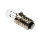 RS PRO Indicator Light Clear 14V 50mA 10000h E5 Base T1 1/2 3lm 5.7mm Diameter 17.5mm Length 104-597