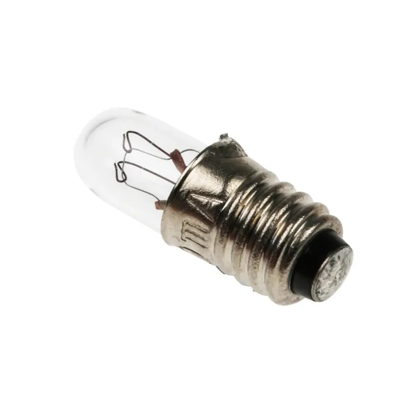 RS PRO Indicator Light Clear 14V 50mA 10000h E5 Base T1 1/2 3lm 5.7mm Diameter 17.5mm Length 104-597