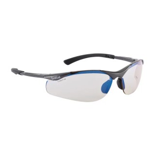 Bolle Safety CONTOUR II Safety Glasses Anti-Scratch Anti-Fog Brown Polycarbonate Lens Nylon Frame CONTESP