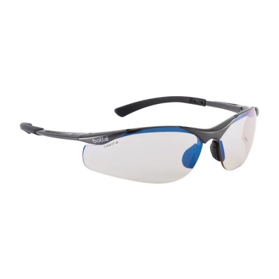 Bolle Safety CONTOUR II Safety Glasses Anti-Scratch Anti-Fog Brown Polycarbonate Lens Nylon Frame CONTESP