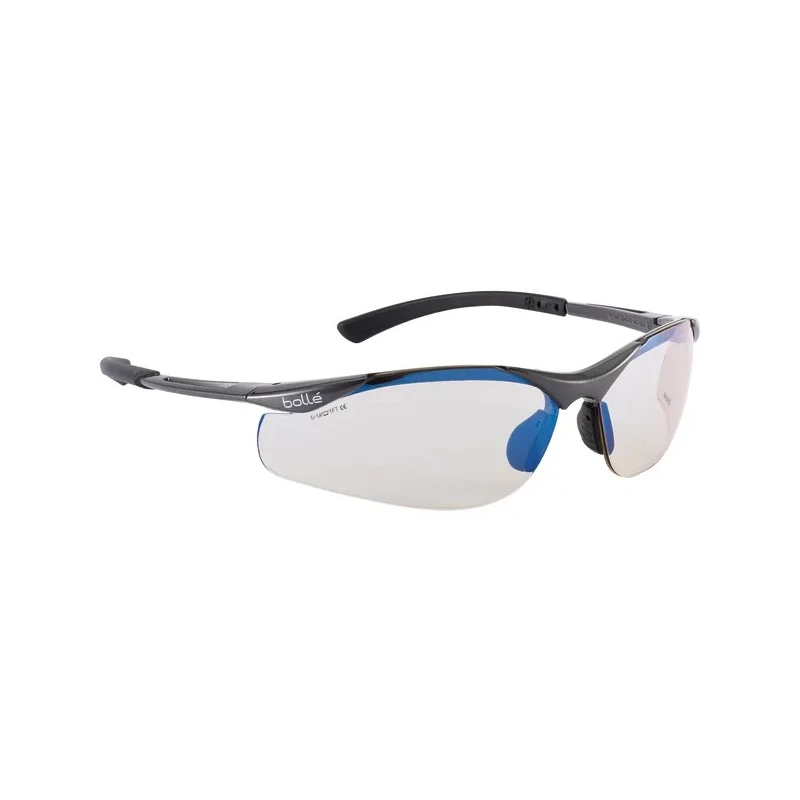 Bolle Safety CONTOUR II Safety Glasses Anti-Scratch Anti-Fog Brown Polycarbonate Lens Nylon Frame CONTESP