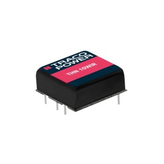 TRACOPOWER THN 10-2425WIR DC/DC Converter 24V DC 210mA, 9-36V DC Input, 10W Power, Through Hole Mount, 80°C Max Temperature