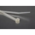 RS PRO Cable Tie Non-Releasable, Natural Polyamide 66, 190 mm x 4.8 mm, Flame Retardant, UL 94 V-2, Model 178-484