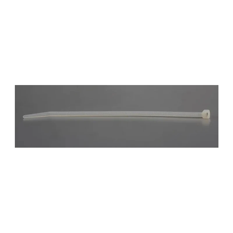 RS PRO Cable Tie Non-Releasable, Natural Polyamide 66, 190 mm x 4.8 mm, Flame Retardant, UL 94 V-2, Model 178-484