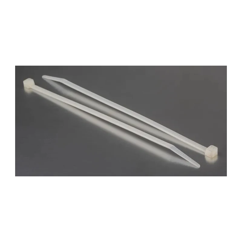 RS PRO Cable Tie Non-Releasable, Natural Polyamide 66, 190 mm x 4.8 mm, Flame Retardant, UL 94 V-2, Model 178-484
