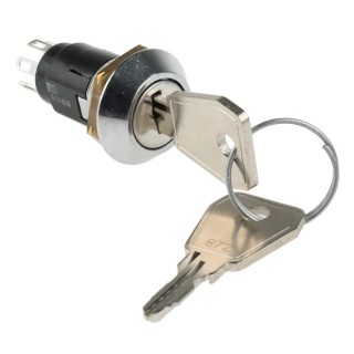 Lorlin Key Switch, Double Pole Double Throw (DPDT) 1A 24V DC / 240V AC, 2-Way Random-Key SRL5MD2