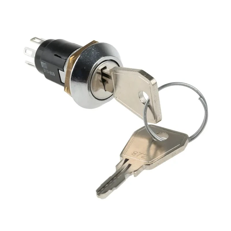 Lorlin Key Switch, Double Pole Double Throw (DPDT) 1A 24V DC / 240V AC, 2-Way Random-Key SRL5MD2