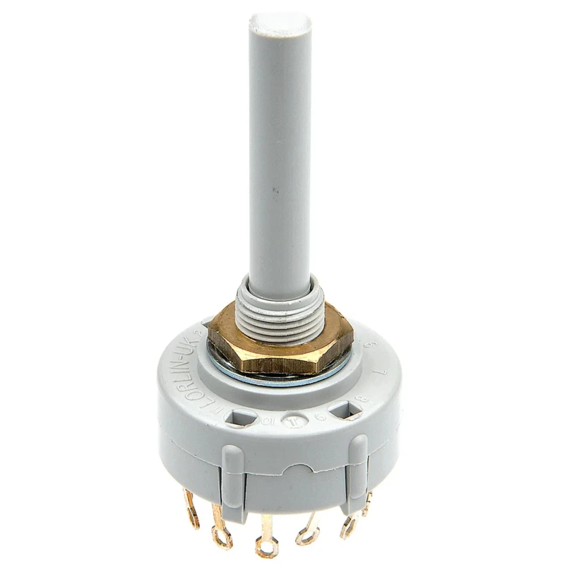 Lorlin 12 Position SPST Rotary Switch 150mA 250V AC/DC Polyamide Housing Panel Mount CK1024