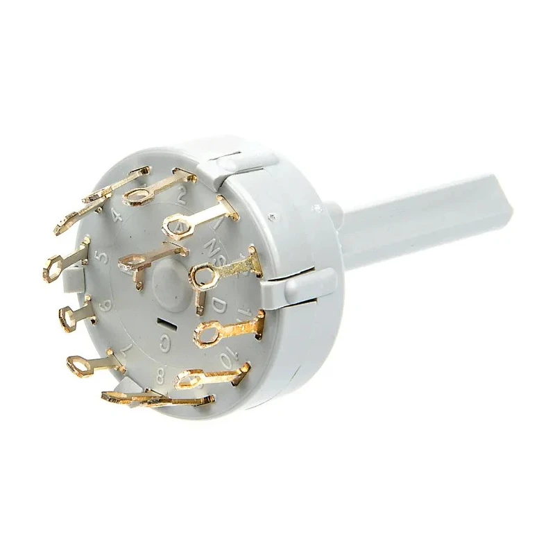 Lorlin 12 Position SPST Rotary Switch 150mA 250V AC/DC Polyamide Housing Panel Mount CK1024