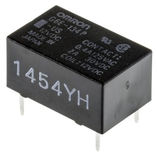 Omron PCB Power Relay 12V DC Coil 3A Switching Current SPDT G6E-134P-US DC12