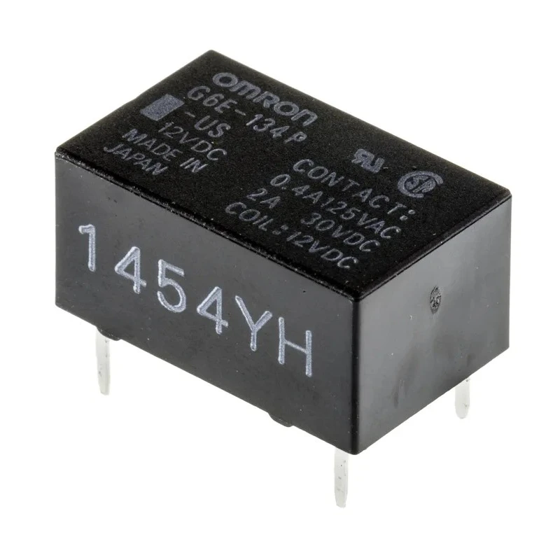 Omron PCB Power Relay 12V DC Coil 3A Switching Current SPDT G6E-134P-US DC12