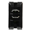 Carlingswitch SPST On-None-On Rocker Switch Panel IP66 16A 250V AC 28V DC Nylon Housing RCR-30086000