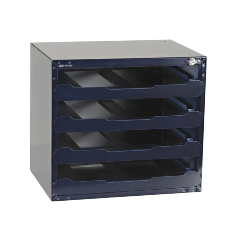 Raaco Blue 4 Cell Polycarbonate, Polypropylene, Steel Compartment Box 403 mm x 451 mm x 330 mm 139328
