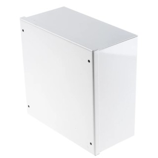 RS PRO Grey Cold Rolled Steel Instrument Case 100 mm x 200 mm x 200 mm 232-197