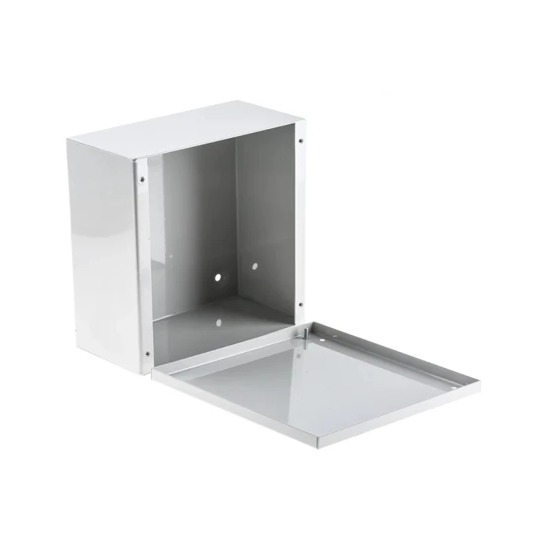 RS PRO Grey Cold Rolled Steel Instrument Case 100 mm x 200 mm x 200 mm 232-197