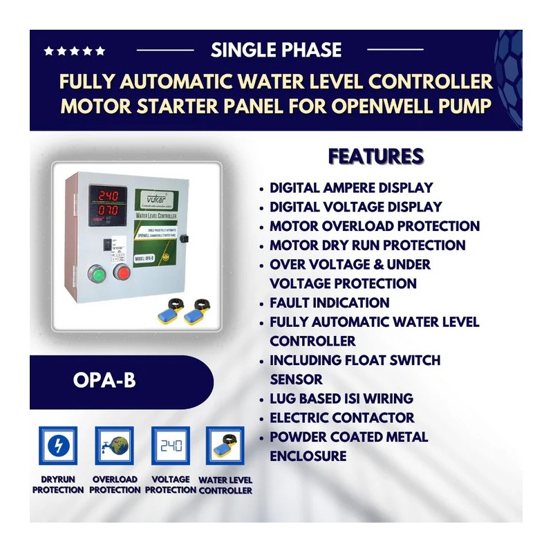 Buy Vukar 0.5 HP Water Level Controller OPA-B1 - Top Features