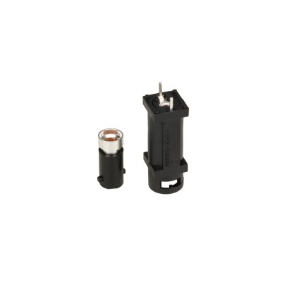 Bulgin 10A 250V ac Polyester Body Vertical PCB Mount Fuse Holder 1P-Pole for 5 x 20 mm FX0456