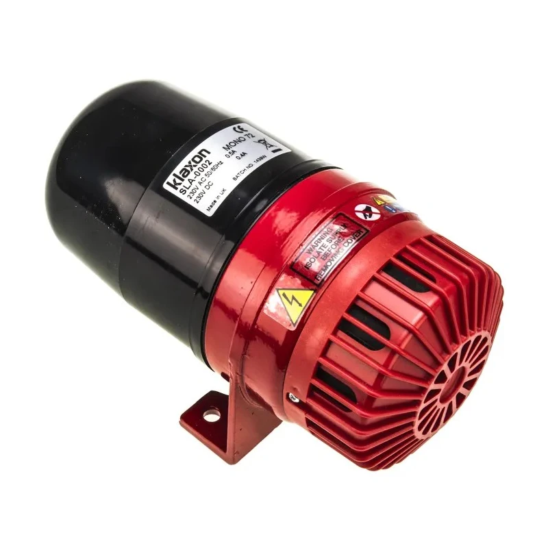 Klaxon High Output Weatherproof Horn SLA Series 230V AC, 120 dB, Continuous Rating, 1800 Hz SLA-0002