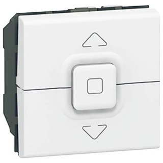 Legrand White Roller Shutter Switch 6A MOSAIC Series 0 770 25