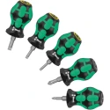 Wera Slotted Stubby Screwdriver Set 5-Piece Czech Republic 05008871001