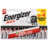 Energizer MAX Zinc Manganese Dioxide Alkaline AA Battery 1.5 V 2.5 Ah 12 Pack 7638900437799