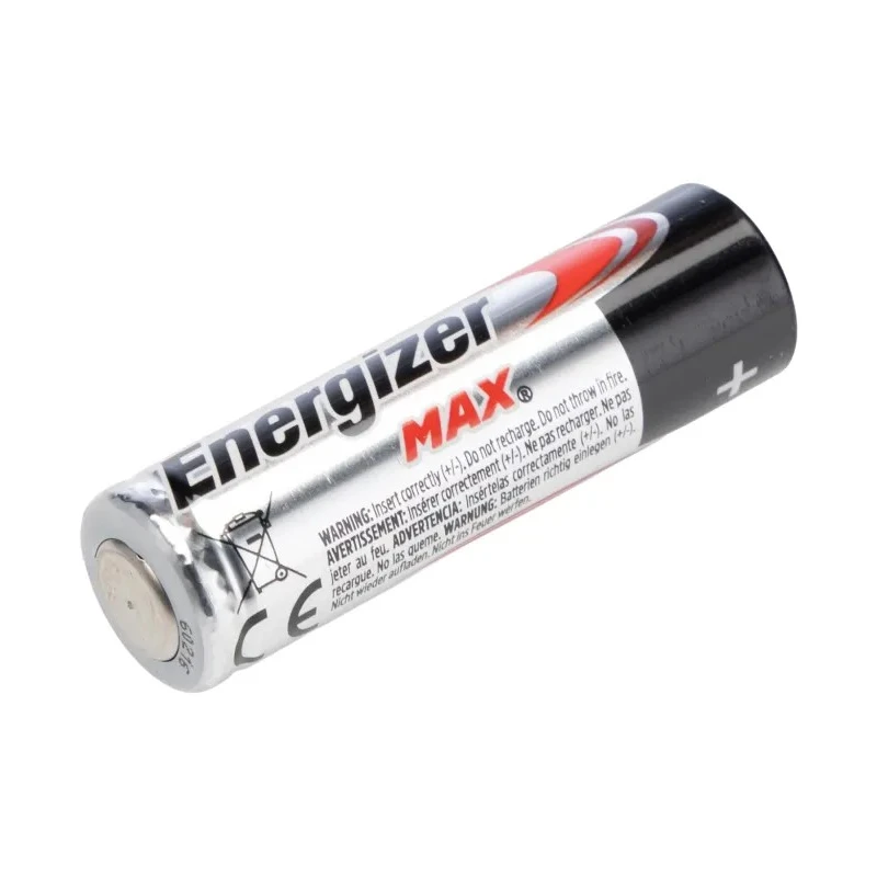 Energizer MAX Zinc Manganese Dioxide Alkaline AA Battery 1.5 V 2.5 Ah 12 Pack 7638900437799