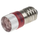 RS PRO Red Indicator Lamp Multichip, 24V DC, E10 Base, 10 mm Diameter 210-030