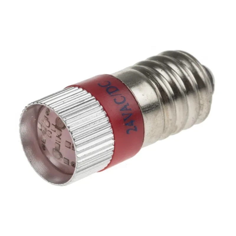 RS PRO Red Indicator Lamp Multichip, 24V DC, E10 Base, 10 mm Diameter 210-030