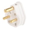 MK Electric 5A UK Mains Plug White Cable Polyvinyl Chloride Urea Formaldehyde Screw 505 WHI