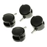 RS PRO Swivel Castor Wheel Nylon Material 50 mm Wheel Diameter 50 kg Load Capacity M10 Stem Thread 201-2910