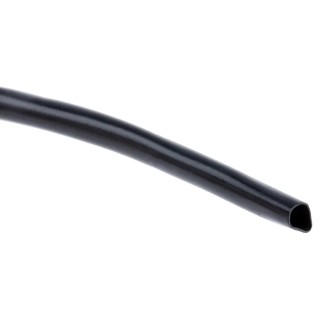HellermannTyton Heat Shrink Tubing Black 3.2 mm Sleeve Diameter x 5m Length 2:1 Shrink Ratio 344-00320 LVR-3.2/1.6-PVC-BK