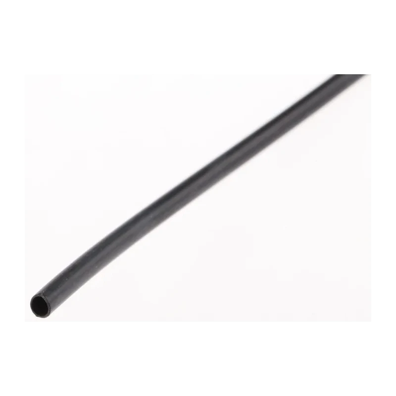 HellermannTyton Heat Shrink Tubing Black 2.4 mm Sleeve Diameter x 5m Length 2:1 Ratio PVC 344-00240 LVR-2.4/1.2-PVC-BK