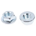 RS PRO Bright Zinc Steel Hex Flat Nut DIN 6923 M5, 8mm Hex Size, 5mm Height 275-462