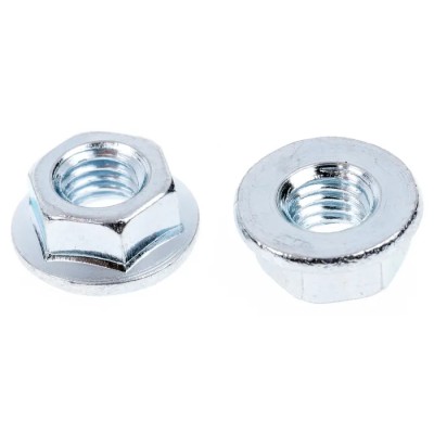 RS PRO Bright Zinc Steel Hex Flat Nut DIN 6923 M5, 8mm Hex Size, 5mm Height 275-462