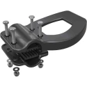 TR Fastenings Black Hands Free Door Opener L-Bow Handle Diameter 19-22 mm 81.5121?PLHN9005L-BOW HANDLE 19-22