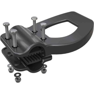 TR Fastenings Black Hands Free Door Opener L-Bow Handle Diameter 19-22 mm 81.5121?PLHN9005L-BOW HANDLE 19-22