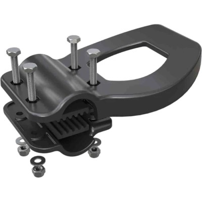 TR Fastenings Black Hands Free Door Opener L-Bow Handle Diameter 19-22 mm 81.5121?PLHN9005L-BOW HANDLE 19-22