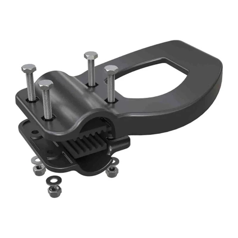 TR Fastenings Black Hands Free Door Opener L-Bow Handle Diameter 19-22 mm 81.5121?PLHN9005L-BOW HANDLE 19-22