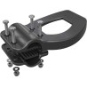 TR Fastenings Black Hands Free Door Opener L-Bow Handle Diameter 19-22 mm 81.5121?PLHN9005L-BOW HANDLE 19-22