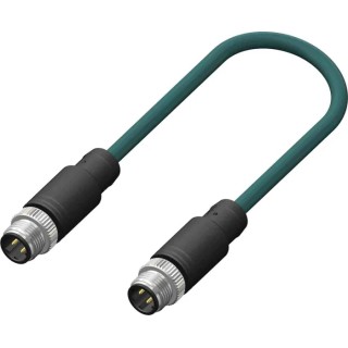 RS PRO Male 4 Way Straight to Male 4 Way M12 Sensor Actuator Cable 5m 250V IP67 201-7175
