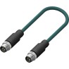 RS PRO Male 4 Way Straight to Male 4 Way M12 Sensor Actuator Cable 5m 250V IP67 201-7175