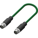 RS PRO Male 4 Way Straight to Male 4 Way M12 Sensor Actuator Cable 10 m 250V IP67 201-7177