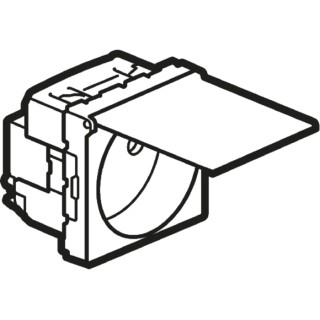 Legrand 16A White 1 Gang Plug Socket Mosaic Indoor Type E 0 771 19