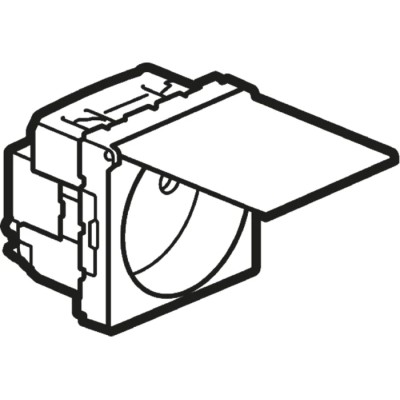 Legrand 16A White 1 Gang Plug Socket Mosaic Indoor Type E 0 771 19