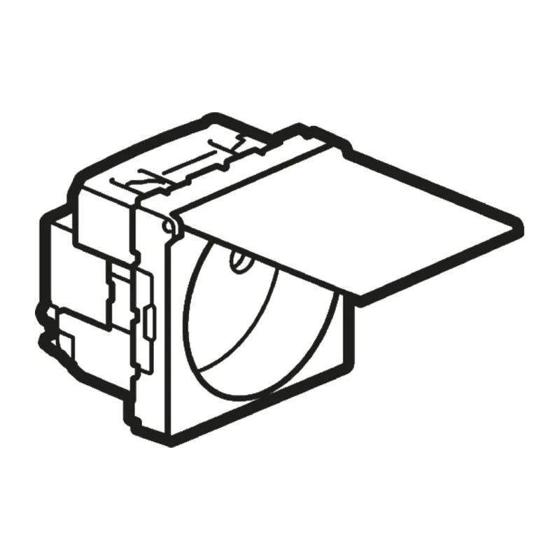 Legrand 16A White 1 Gang Plug Socket Mosaic Indoor Type E 0 771 19